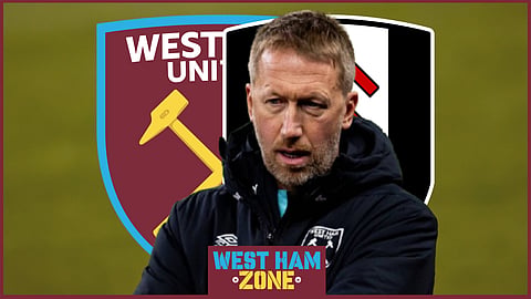 West Ham United manager Graham Potter. (Credit: Imago)