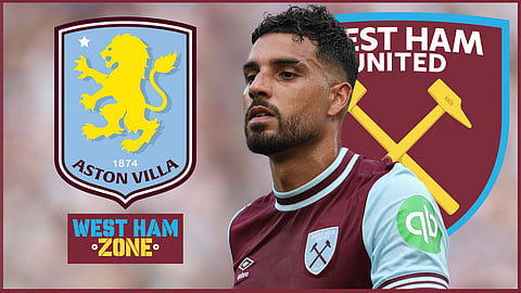 West Ham defender Emerson didn't feature v Aston Villa (credit: Imago)