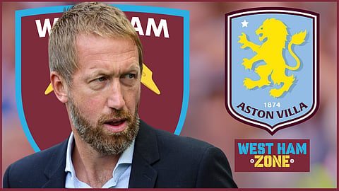 Graham Potter's West Ham debut comes against Aston Villa [Credit: Imago]