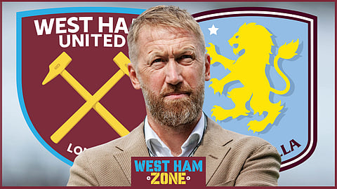 Graham Potter's West Ham debut comes against Aston Villa [Credit: Imago]