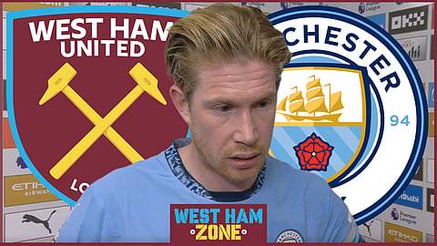 Kevin De Bruyne speaking out after Manchester City v West Ham [credit: Sky Sports]