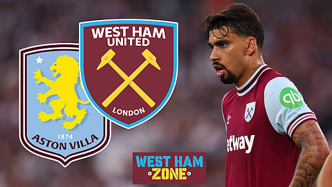 Lucas Paqueta had a mixed display for West Ham v Aston Villa [Credit: Imago]