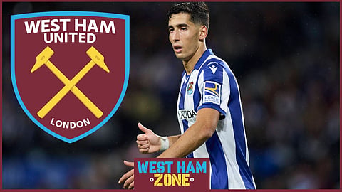 Nayef Aguerd is on loan at Real Sociedad from West Ham United [Credit: Imago]