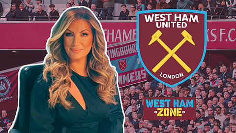 Karren Brady has caused controversy at West Ham. (Credit: Karren Brady on Instagram & Imago)