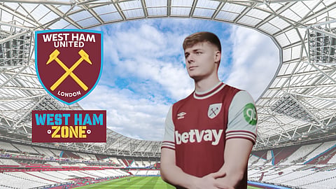 West Ham United striker Evan Ferguson. Credit: West Ham United YouTube channel
