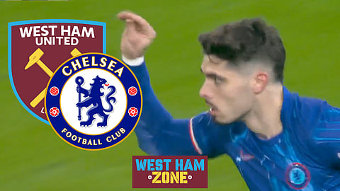 Pedro Neto equalises for Chelsea against West Ham [Credit: Sky Sports Football]