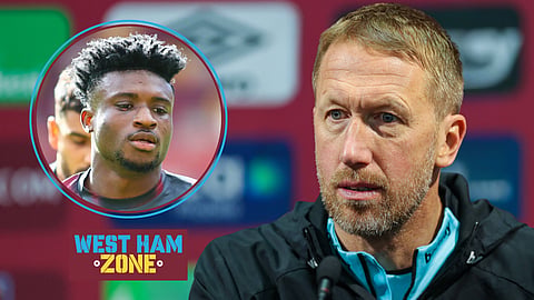 West Ham boss Graham Potter has a Mohammed Kudus decision to make (credit: Imago)