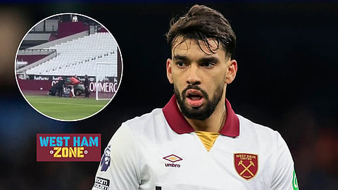 Footage has emerged of West Ham star Lucas Paqueta's injury (Credit: Imago)