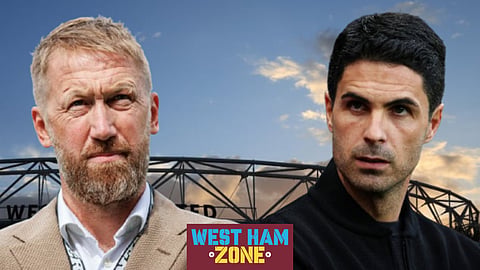 Graham Potter and Mikel Arteta do battle as West Ham take on Arsenal at the Emirates