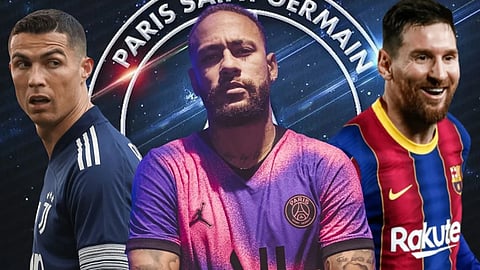 رونالدو وميسي ونيمار